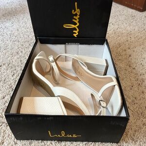 White Lulu’s heels